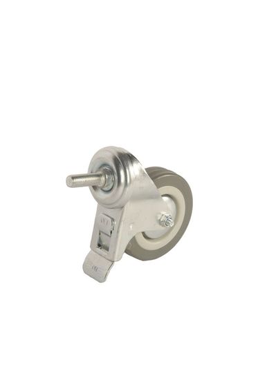 Колесо аппаратное поворотное SCtgb 93 75 мм с болтом и тормозом (F)